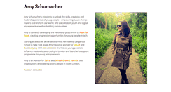 Desktop Screenshot of amyschumacher.com