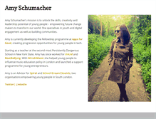 Tablet Screenshot of amyschumacher.com